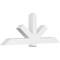 Ekena Millwork Kennewick Architectural Grade PVC Gable Bracket, 84"W x 31 1/2"H x 6"D x 6"F, 9/12 Pitch GBP084X32X0606KEN00 - alternate 1